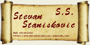 Stevan Stanišković vizit kartica
